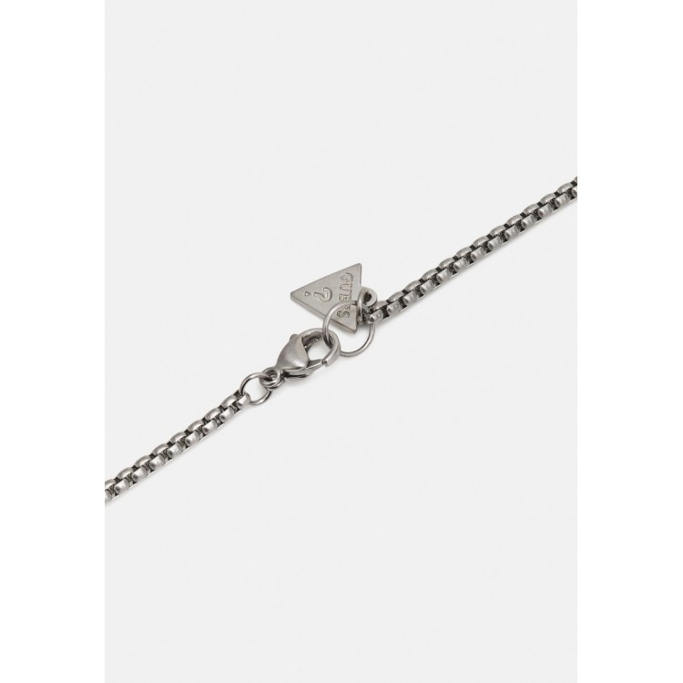 Guess MY SIGNATURE UNISEX - Necklace - silver-coloured/black/silver-coloured
