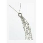 Massimo Dutti Necklace - silver coloured/silver-coloured