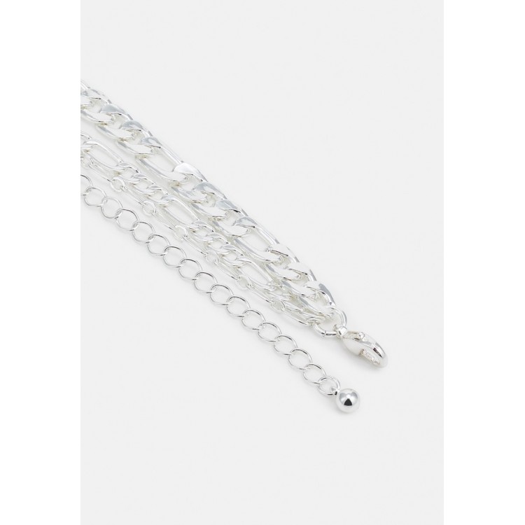 Monki Necklace - metal light/silver-coloured
