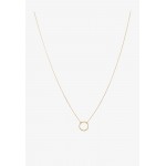 Orelia CIRCLE CUT OUT DITSY NECKLACE - Necklace - pale gold-coloured/gold-coloured