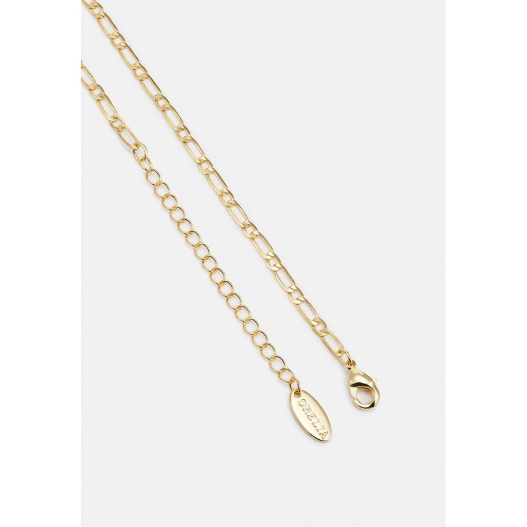 Orelia INITIAL M FIGARO CHAIN NECKLACE - Necklace - pale gold-coloured/gold-coloured