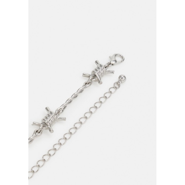 Uncommon Souls BARB WIRE CHOKER UNISEX - Necklace - silver-coloured