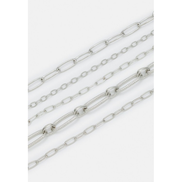 Uncommon Souls MIX LAYERED CHAINS UNISEX - Necklace - silver-coloured