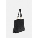 Love Moschino QUILTED LOGO FRONT CHAIN BAG - Handbag - nero/black
