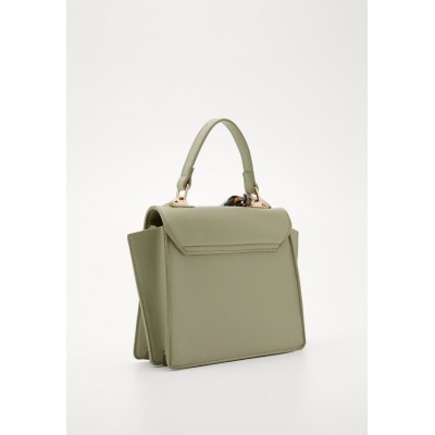 Pieces PCOLIVE CROSS BODY - Handbag - olive branch/gold-coloured/green