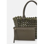 Tory Burch MCGRAW EMBOSSED SATCHEL - Handbag - new olive/green