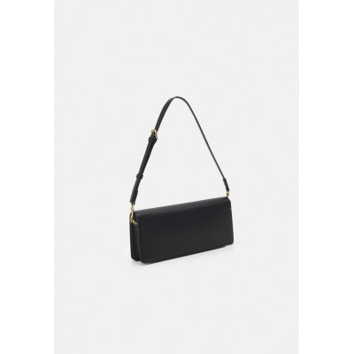 Versace Jeans Couture SAFFIANO LOCK SHOULDER BAG - Handbag - black