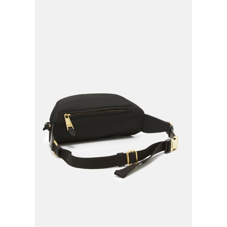 MOSCHINO UNISEX - Bum bag - black/gold-coloured/black