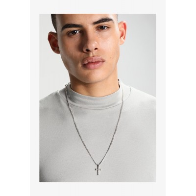 Icon Brand MINI CROSS TO BEAR - Necklace - silver-coloured