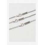 Icon Brand MULTIROW CROSS AND BAR NECKLACE 3 PACK - Necklace - silver-coloured
