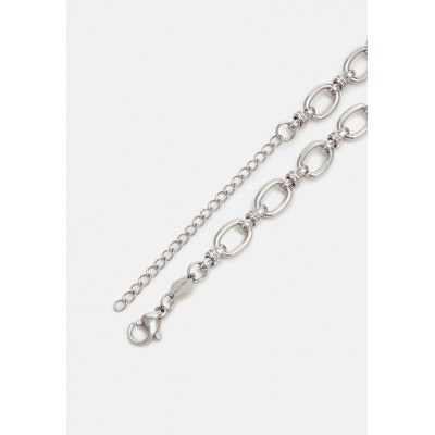 Nialaya SMALL ROUND LINK CHAIN NECKLACE UNISEX - Necklace - silver-coloured