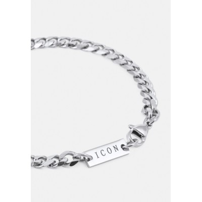Icon Brand CURB CHAIN BRACELET - Bracelet - silver-coloured
