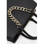 Love Moschino FRONT CHAIN HANDBAG - Handbag - nero/black