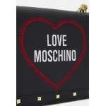 Love Moschino HEART STUD SHOULDER BAG - Handbag - nero/black