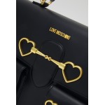 Love Moschino SOFT HANDBAG HEART HARDWARE - Handbag - nero/black