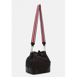 Love Moschino STRIPED BUCKET - Handbag - nero/black