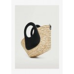 Mango VALDOVIN - Handbag - black beige/black