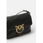 Pinko LOVE MINI PUFF MAXY QUILT - Handbag - black/gold/black