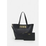 Versace Jeans Couture SAFFIANO LOCK SET - Handbag - black