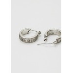 Classics77 PATTERN ENGRAVED HOOP EARRING - Earrings - silver-coloured