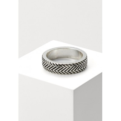 Icon Brand HERRING BONE BAND RING - Ring - silver-coloured