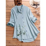 Women Other | Embroidered Colorful Button Long Sleeve Shirt For Women - PA30466