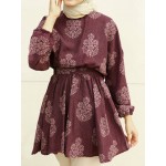 Women Other | Ethnic Print Knotted Puff Sleeves Casual Blouse For Women - UN44632