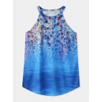 Women Other | Floral Print Sleeveless O-neck Casual Tank Top for Women - VI28798