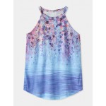 Women Other | Floral Print Sleeveless O-neck Casual Tank Top for Women - VI28798