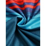 Women Other | Stripe Print Short Sleeve V-neck T-shirt for Women - WM51516