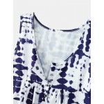 Women Other | Tie Dye Button V-neck Sleeveless Women Tank Top - HG09573