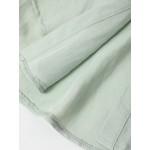 Women Other | Women Solid Color Button Long Sleeve Lapel Pocket Vintage Blouse - YA61363