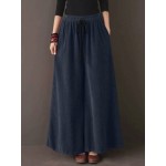 Women Other | Solid Color Drawstring Loose Pocket Long Casual Pants for Women - ZZ77158