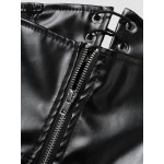 Women Other | Solid Drawstring Zip Gothic Corset Skirt - WK14921