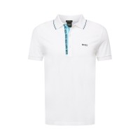 Men T-shirts | BOSS ATHLEISURE Shirt 'Paule 4' in White - ZT09349