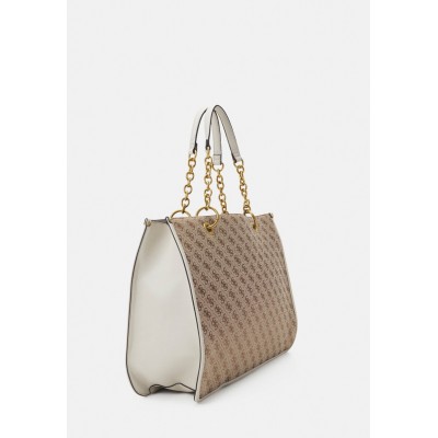 Guess AILEEN TOTE - Tote bag - mehrfarbig/weiß/off-white