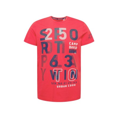Men Plus sizes | CAMP DAVID Shirt in Red - WS21765