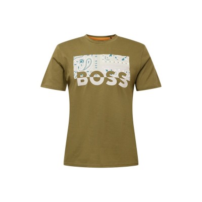 Men T-shirts | BOSS Casual Shirt 'Thinking 3' in Olive - QX95724
