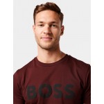 Men T-shirts | BOSS Casual Shirt 'Thinking' in Dark Red - FP72043