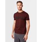 Men T-shirts | BOSS Casual Shirt 'Thinking' in Dark Red - FP72043