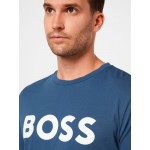 Men T-shirts | BOSS Casual Shirt 'Thinking' in Navy - WQ89709
