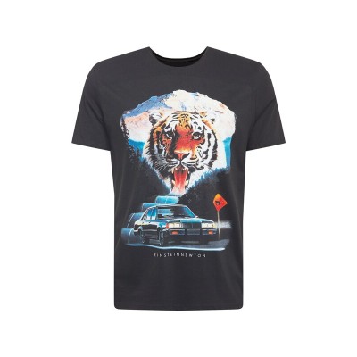 Men T-shirts | EINSTEIN & NEWTON T-Shirt 'Street Tiger' in Black - JR93816