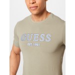 Men T-shirts | GUESS Shirt 'POINT' in Dark Green, Olive - PL29851