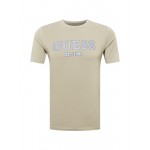 Men T-shirts | GUESS Shirt 'POINT' in Dark Green, Olive - PL29851