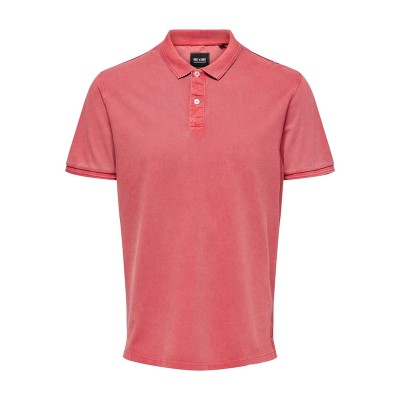 Men T-shirts | Only & Sons Shirt 'Travis' in Light Red - MF89500