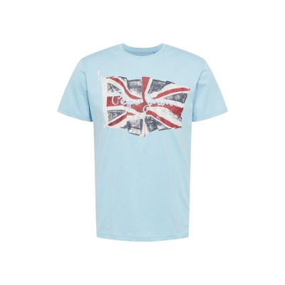 Men T-shirts | Pepe Jeans Shirt 'DEANNI' in Light Blue, Navy - ES93416