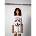 Women Plus sizes | UNFOLLOWED x Shirt 'FEARLESS' in Cream - YH62176