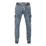 Men Jeans | Urban Classics Cargo Jeans in Blue - AE09528