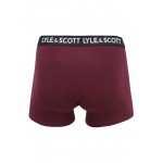 Men Underwear | Lyle & Scott Boxer shorts 'Barclay' in Mottled Grey, Wine Red, Black - UL84362
