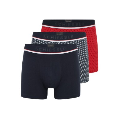 Men Underwear | SCHIESSER Boxer shorts in Night Blue, White - AU48373